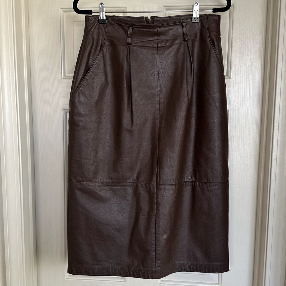 Vintage Leather Skirt
